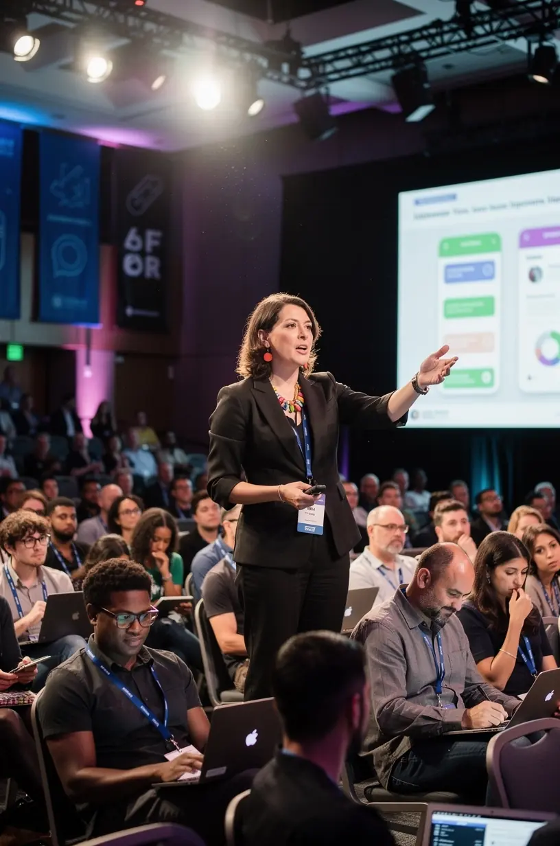 Mobile-first design concept with responsive interface elements.